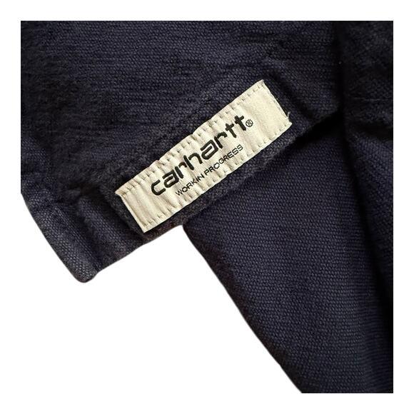 Carhartt WIP Navy Blue Long Sleeve Button Down Shirt Men’s Small - Picture 3 of 4